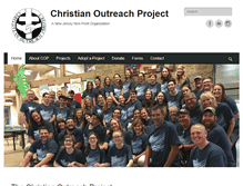 Tablet Screenshot of christianoutreachproject.org